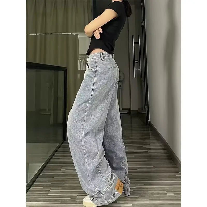 Fashion Fashion Design Straight Loose Wide-leg Bell-bottoms 