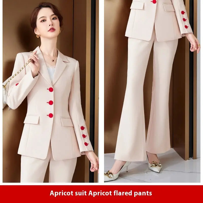 Women's Business Wear Suit Suit Suit Bell-bottom Pants Trousers 