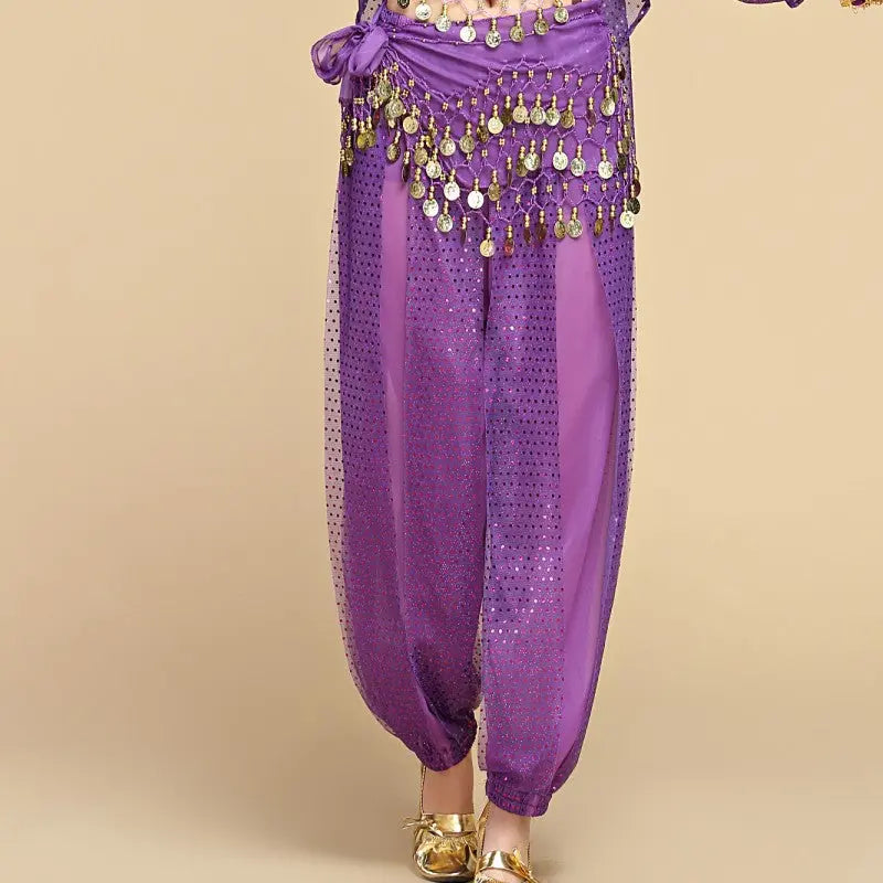 Indian Dance Sequined Bloomers For Women 