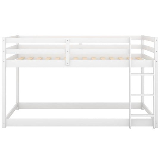 Bunk Bed With Ladder, White