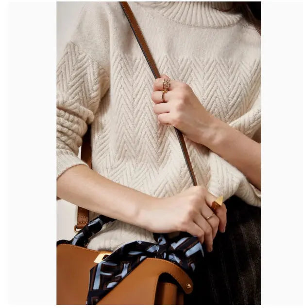 Women's Turtleneck Cashmere Sweater Thickened 