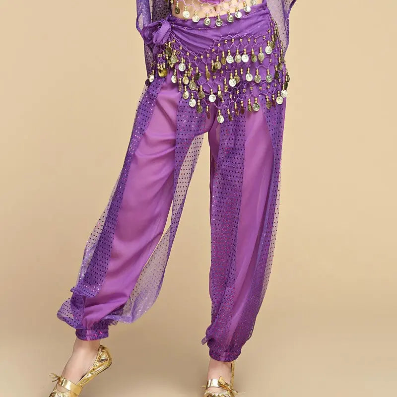 Indian Dance Sequined Bloomers For Women 