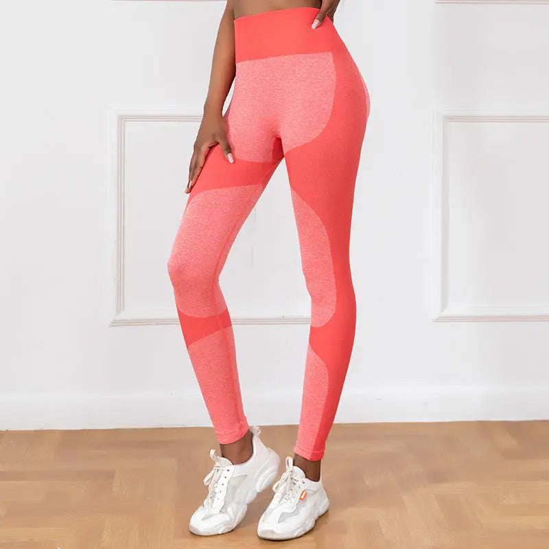 Striped Printed Yoga Pants High Waist Seamless Leggings Stretch Butt Lift Quick-drying Running Sports Fitness Pant Womens Clothing 