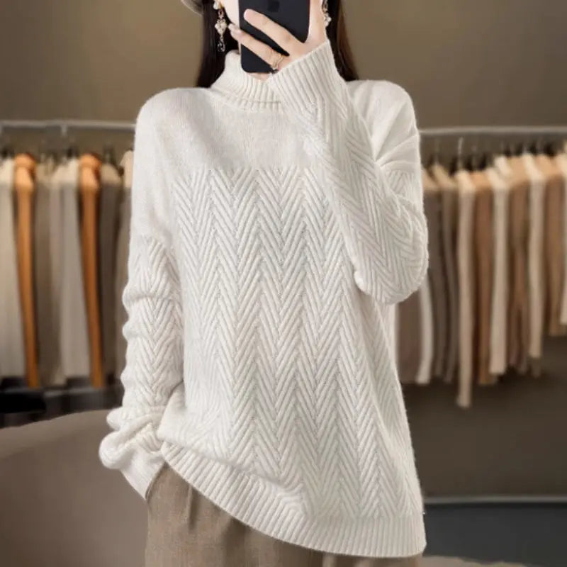 Women's Turtleneck Cashmere Sweater Thickened 