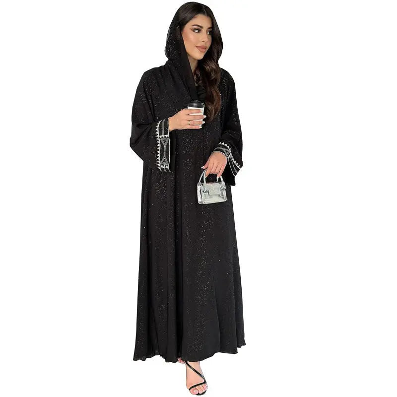 Muslim Modest Women's Arab Abaya Cardigan Robe 