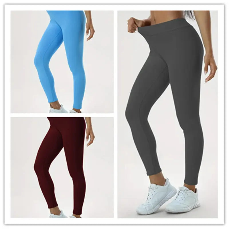 Women's Yoga Pants High Waist Lift High Elastic Tight Fitness Trousers 