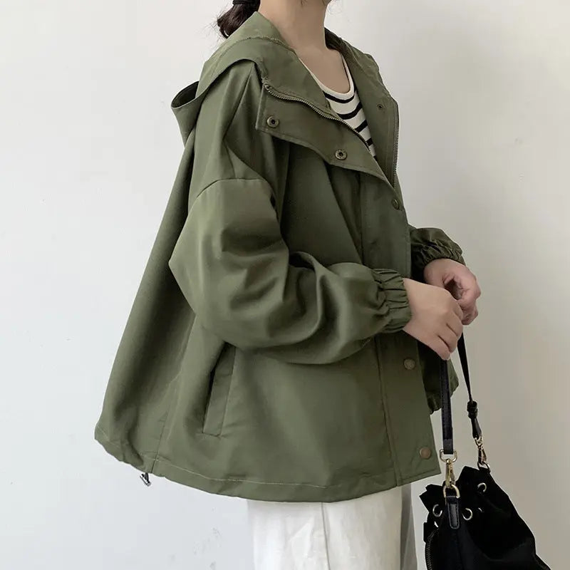Special-interest Design Loose-fitting Short Coat Women's Casual 