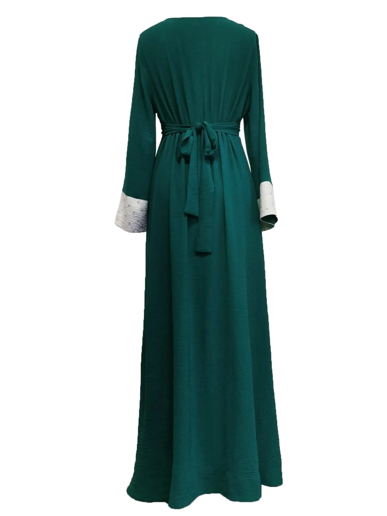 Embroidery Applique Muslim Tunic Robe Dress 