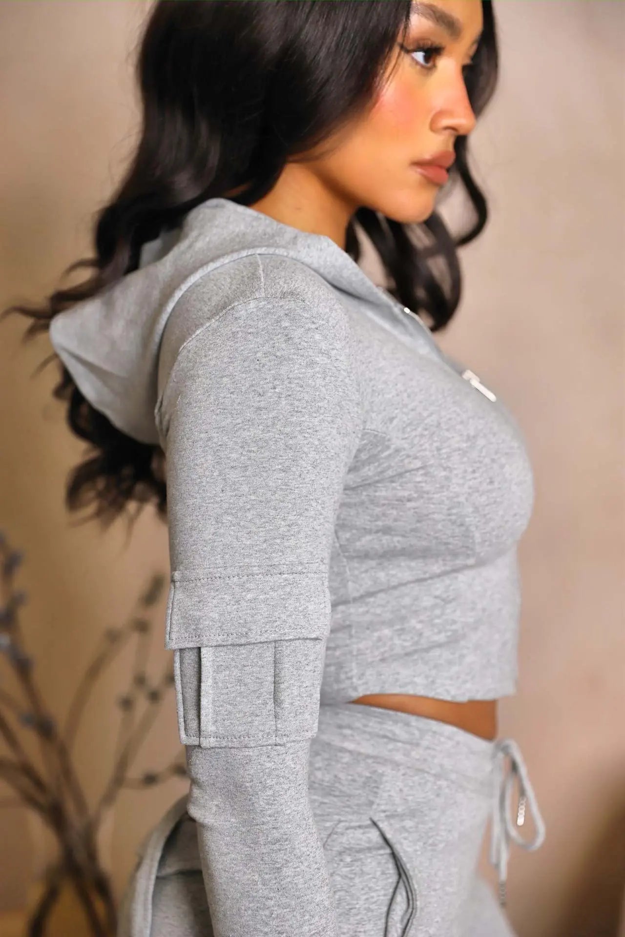 Cargo Pants With Pockets High Waist Drawstring Trousers For Women 