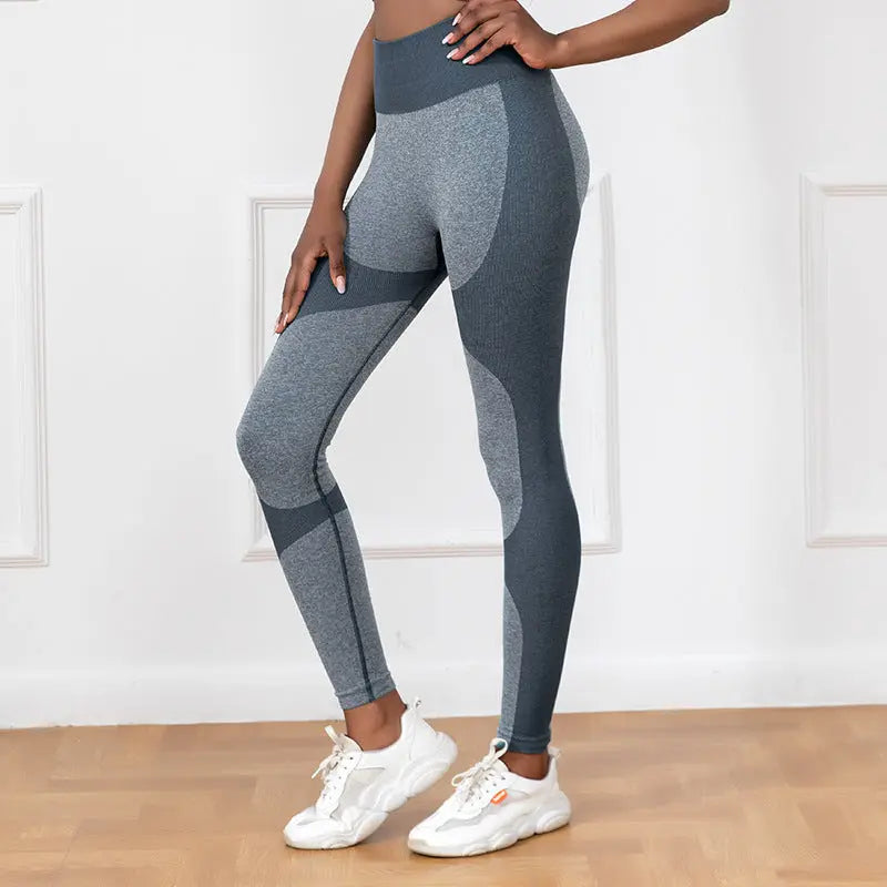 Striped Printed Yoga Pants High Waist Seamless Leggings Stretch Butt Lift Quick-drying Running Sports Fitness Pant Womens Clothing 