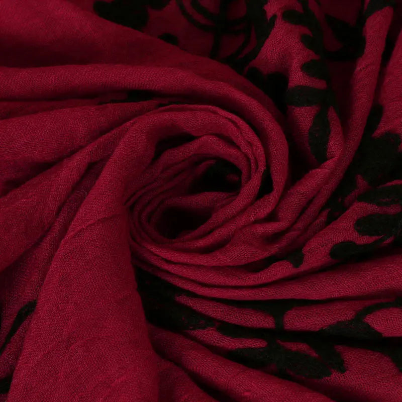 Cotton Embroidered Long Scarf For Indian Women 