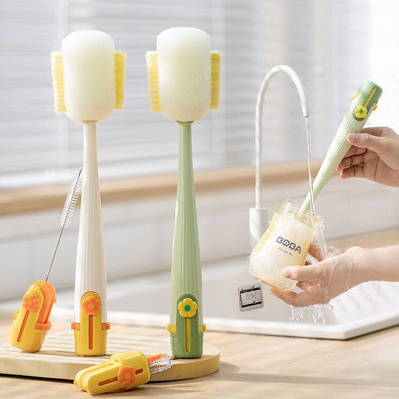 Washing Cup Long Handle Brush Three-in-one Multifunctional Big Head Cleaning Brush