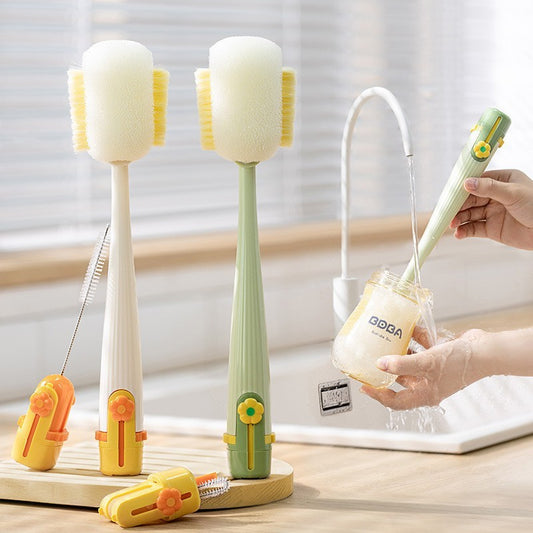 Washing Cup Long Handle Brush Three-in-one Multifunctional Big Head Cleaning Brush