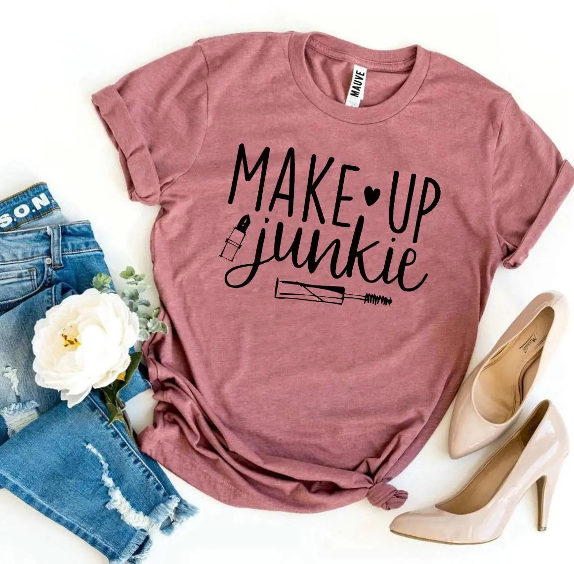 Make Up Junkie T-shirt 