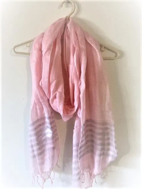 Women's Handloom Scarf- Pink Color From RSV Global Inc 