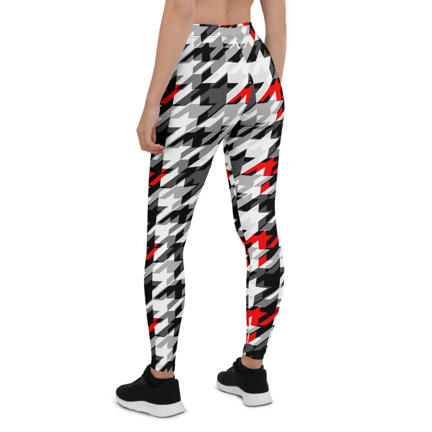 Womens Sports Houndstooth Leggings 
