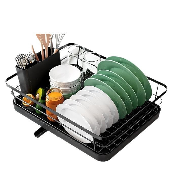 Double-layer Kitchen Rack Tableware Storage