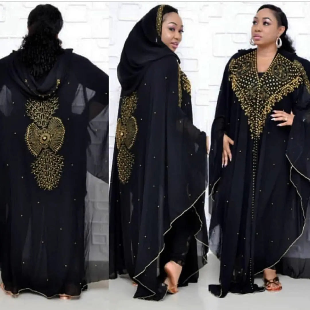 High-definition Muslim Shawl Hooded Cloak 