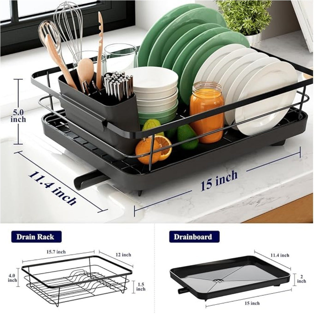 Double-layer Kitchen Rack Tableware Storage