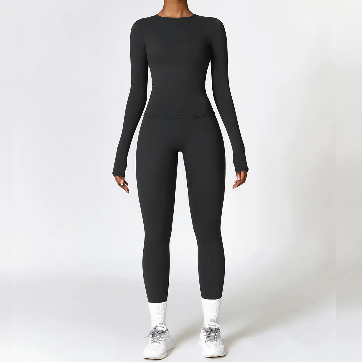 Tight-fitting Brushed Yoga Suit Quick-drying Fitness Clothes 