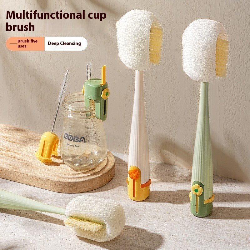 Washing Cup Long Handle Brush Three-in-one Multifunctional Big Head Cleaning Brush