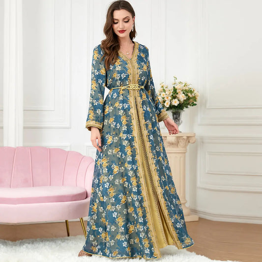 Women's Muslim Clothing Set Fashion Robe 