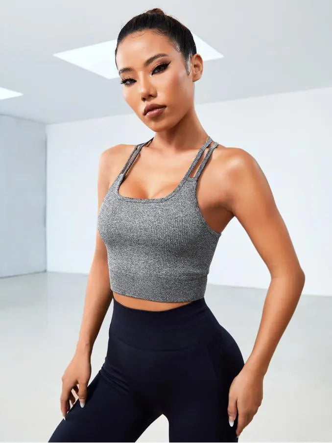 Sports Underwear High Elastic Yoga Bra Women's Vest 