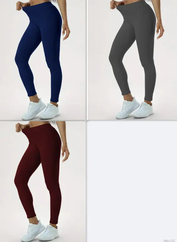 Women's Yoga Pants High Waist Lift High Elastic Tight Fitness Trousers 