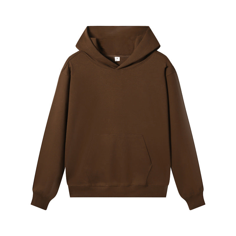 Autumn And Winter New Drop Shoulder Hooded Pullover Men