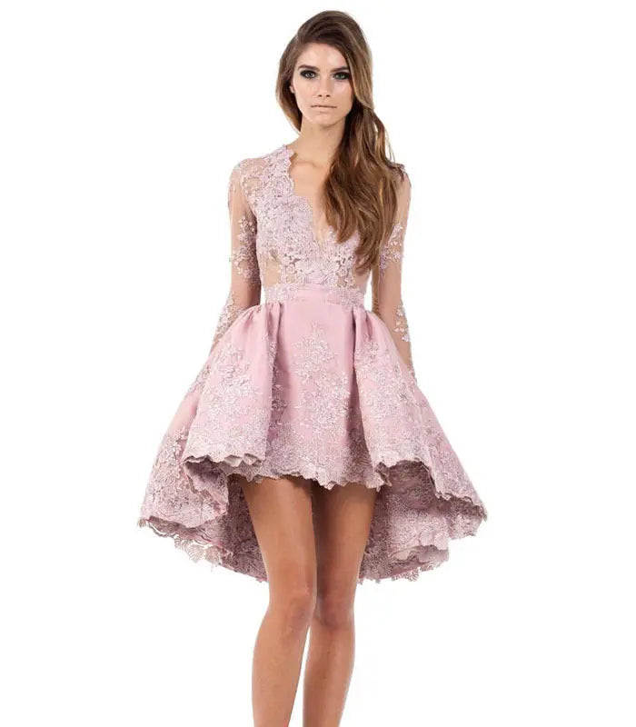 Short Deep V Small Dress Bridesmaid Dress 
