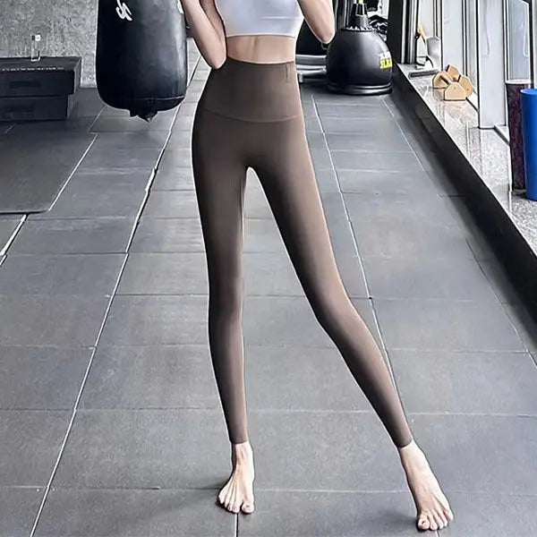 Fleece Thickened Leggings Winter -20 To 5 Shark Pants For Women High Waist Tight Skinny Tummy Control Buttocks Slimming Yoga Pants 