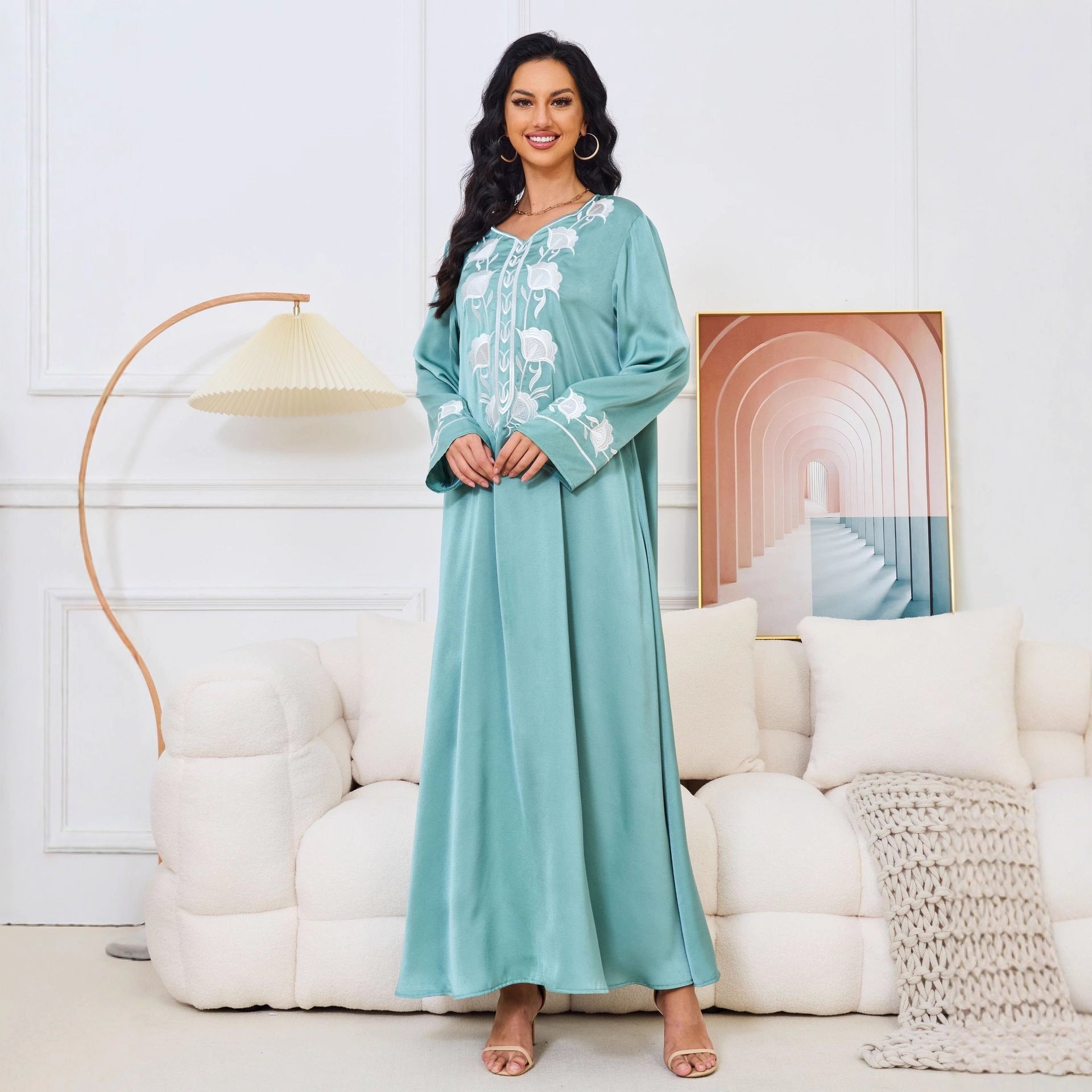 Dubai Abaya Gown Dress With Printed Hot-stone And Embroidered Detailing  Dubai Abaya Gown Dress With Printed Hot-stone And Embroidered Detailing Dubai Abaya Gown Dress With Printed Hot-stone And Embroidered Detailing Dubai Abaya Gown Dress With Printed Hot-stone And Embroidered Detailing Zenzi Style