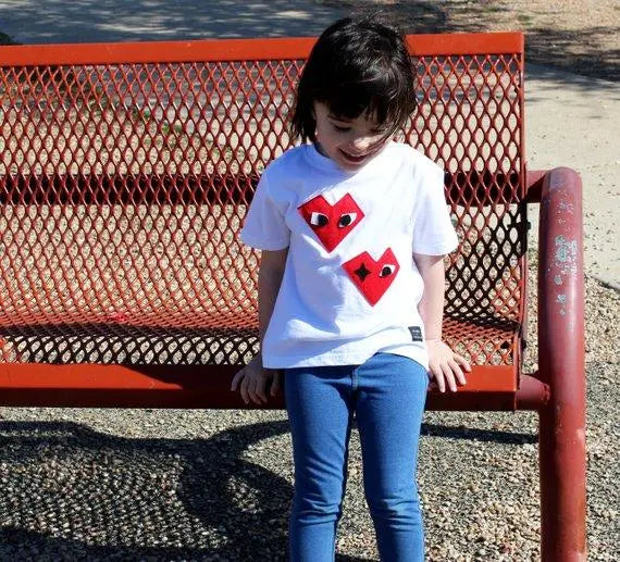 Kids T-shirt - I Heart - mi cielo x Donald Robertson - White 