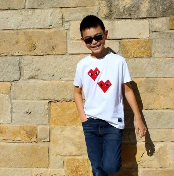 Kids T-shirt - I Heart - mi cielo x Donald Robertson - White 