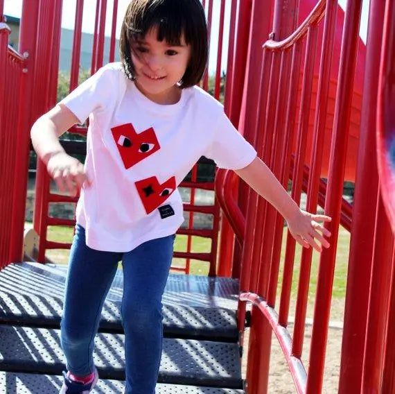 Kids T-shirt - I Heart - mi cielo x Donald Robertson - White 