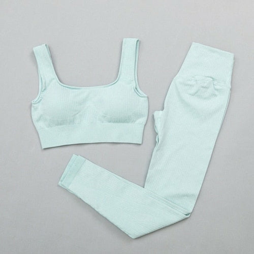 Women's sportswear High Waist Sports Bra+ Legging Gym Clothing