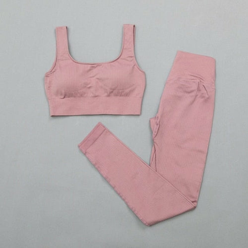 Women's sportswear High Waist Sports Bra+ Legging Gym Clothing