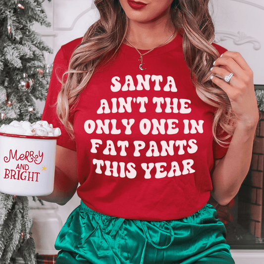 Santa Ain't The Only One In Fat Pants This Year Tee